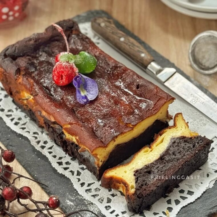 Coffee Brownies Burnt Cheese Cake